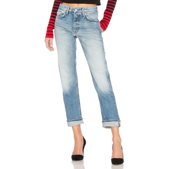 GRLFRND Denim - Grlfrnd Helena High-Rise Straight Selvedge Jean 27